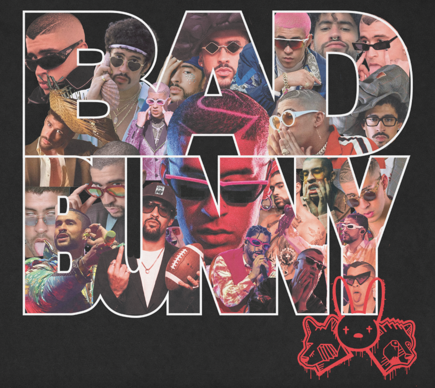 DOG & BEAR BAD BUNNY SUPERBOWL - BLK